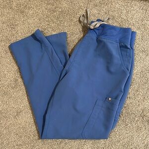 Figs Ceil Blue Scrub Pants with Pockets
